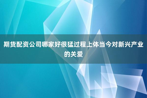 期货配资公司哪家好很猛过程上体当今对新兴产业的关爱